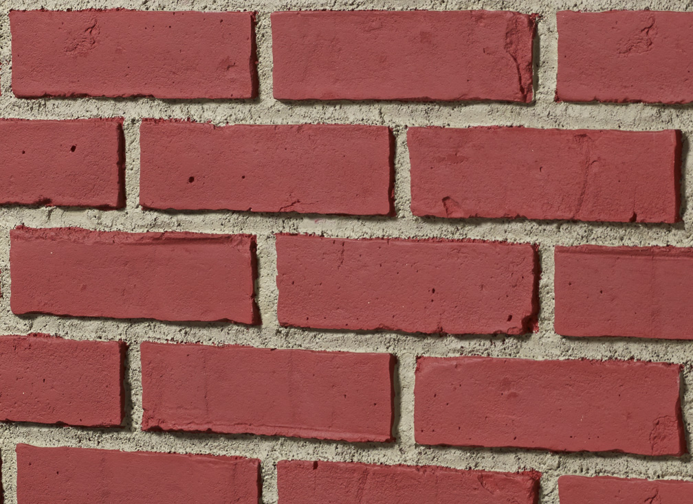 Historic Brick - Red Brick - Gray Grout